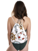 NAUTICAL PATTERN BEACH TOWEL & DRAWSTRING BAG 2 IN 1