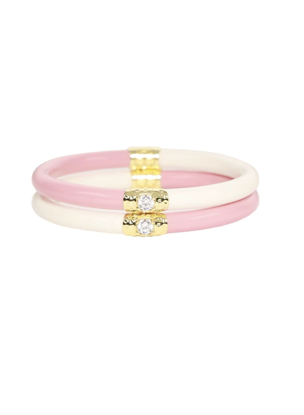 PINK/IVORY YIN & YANG ALL WEATHER BANGLES®