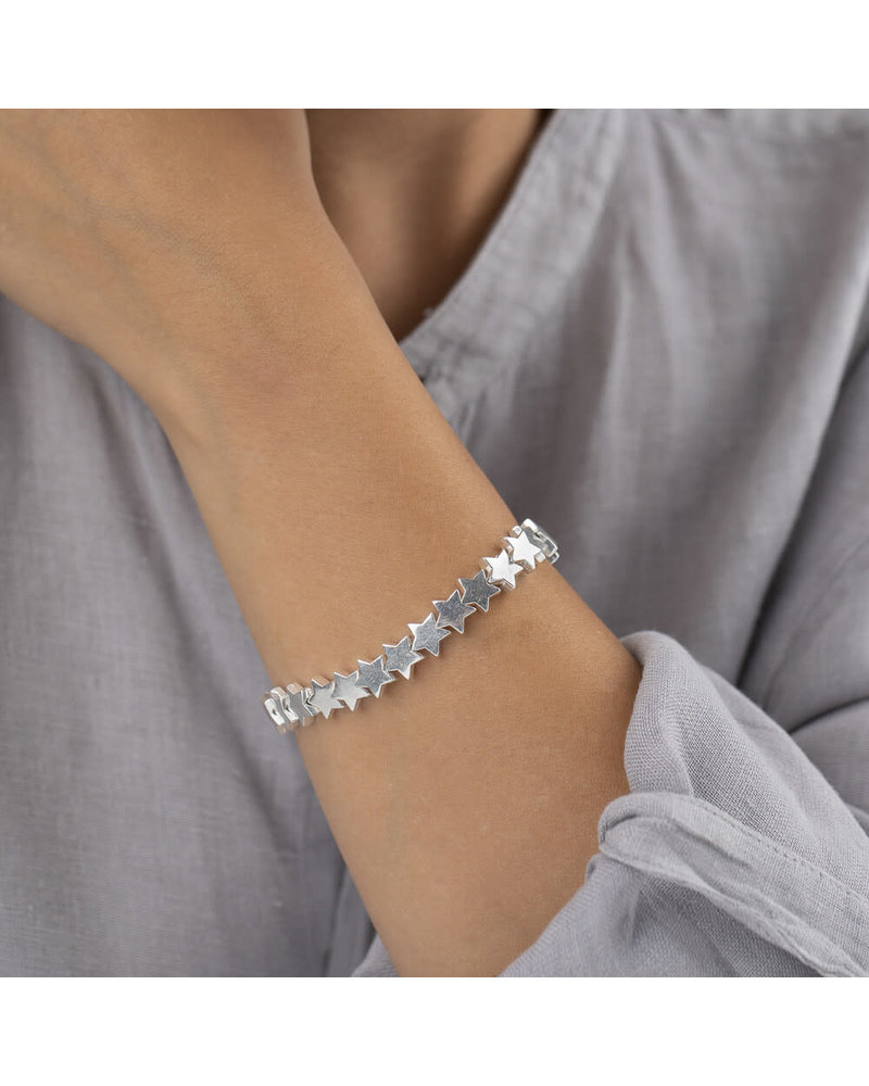 BRACCIALE CATENA STELLE GRANDI LO09018