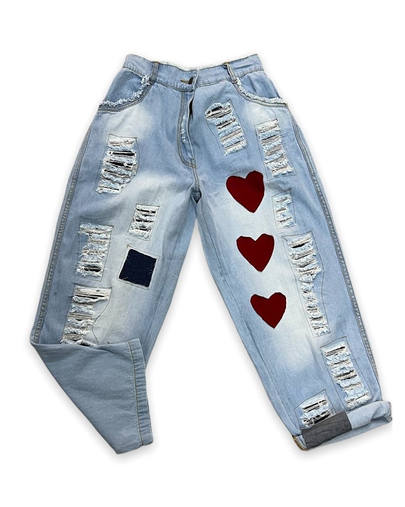 Denim Hearts Pant