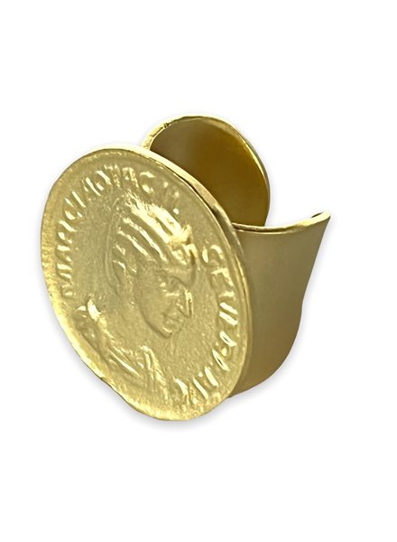 Gold Coin Ring