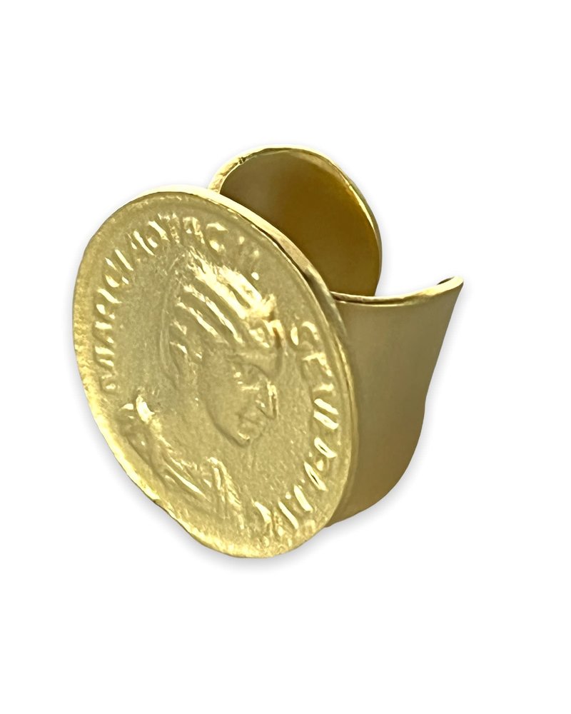 Gold Coin Ring