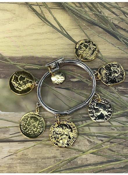 Multi coins bracelet