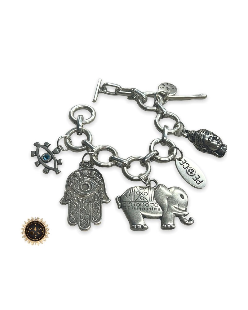 Budha hamsa bracelet