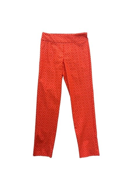 Krazy Larry Pull-on Printed Pants Coral