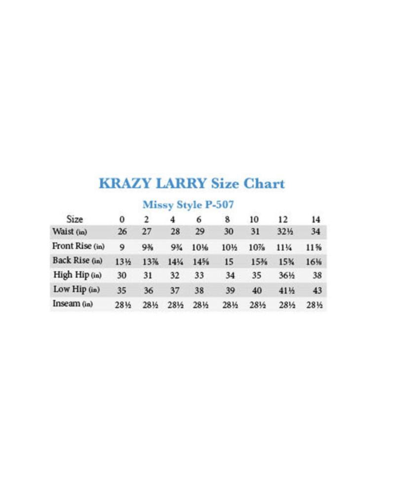 Copy of Krazy Larry Pull-on Printed Pants Black/white