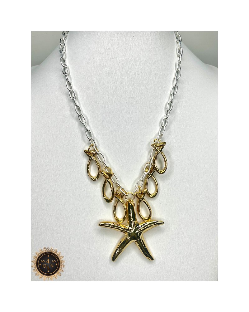 5 fish/star necklace 4 22”