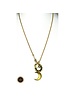 Moon & Star necklace 4 soles  22”