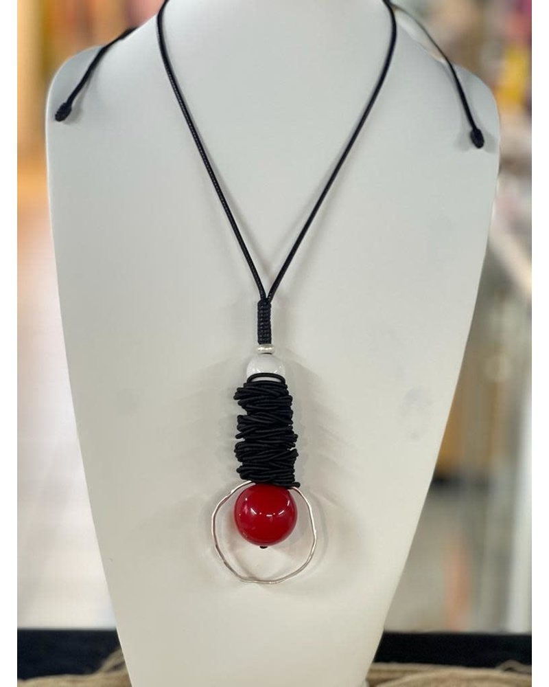 Red Acrylic Necklace