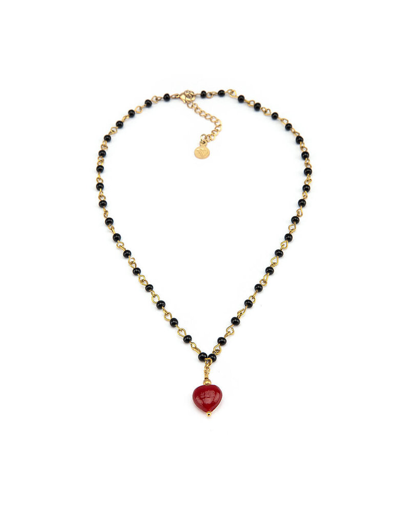 COLLANA CUORE ROSSO COLLANA CUORE ROSSO FTG1005 - B'LA Btq & Avarcaspr