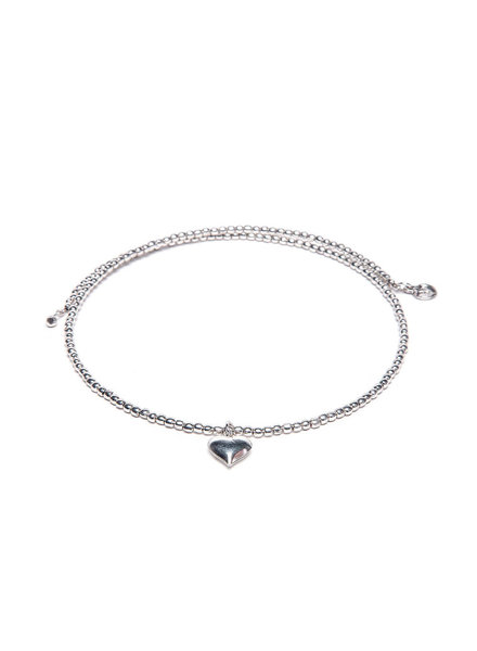 GIROCOLLO CHOKER MICROSFERE PEND. CUORE MI1505