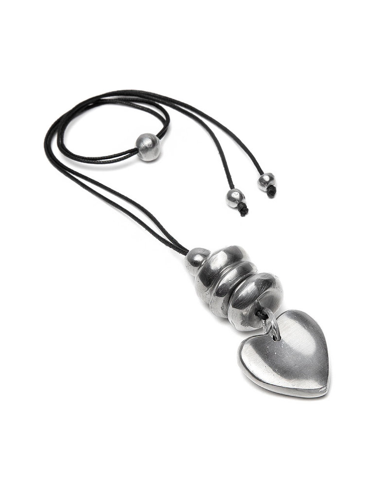 Pendentif 3 Boules Plates Coeur