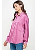 Oversized Satin Shirt