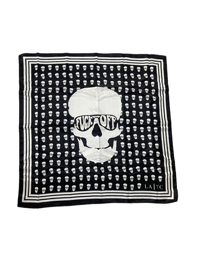 Skull F Off Printed Scarf