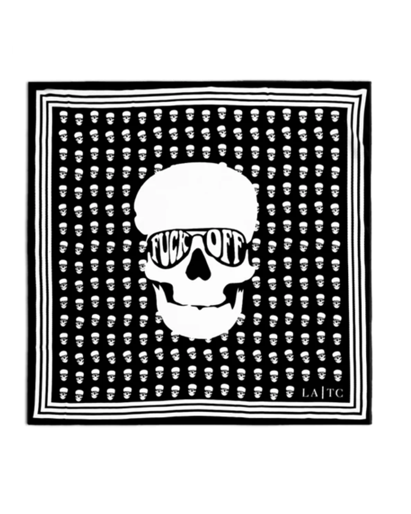 Skull F Off Printed Scarf