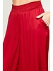 Satin Palazzo Pant Burgundy