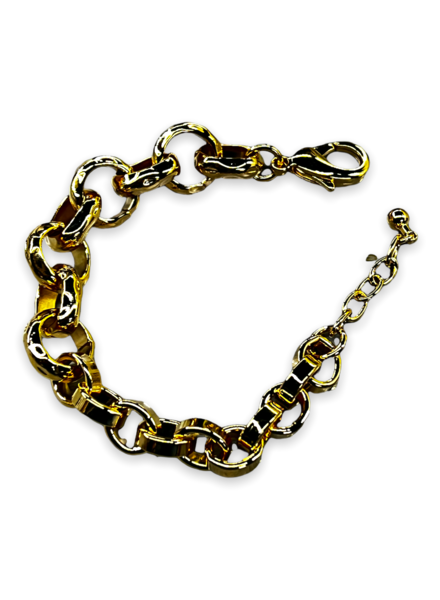 22444 gold 2 chain bracelet