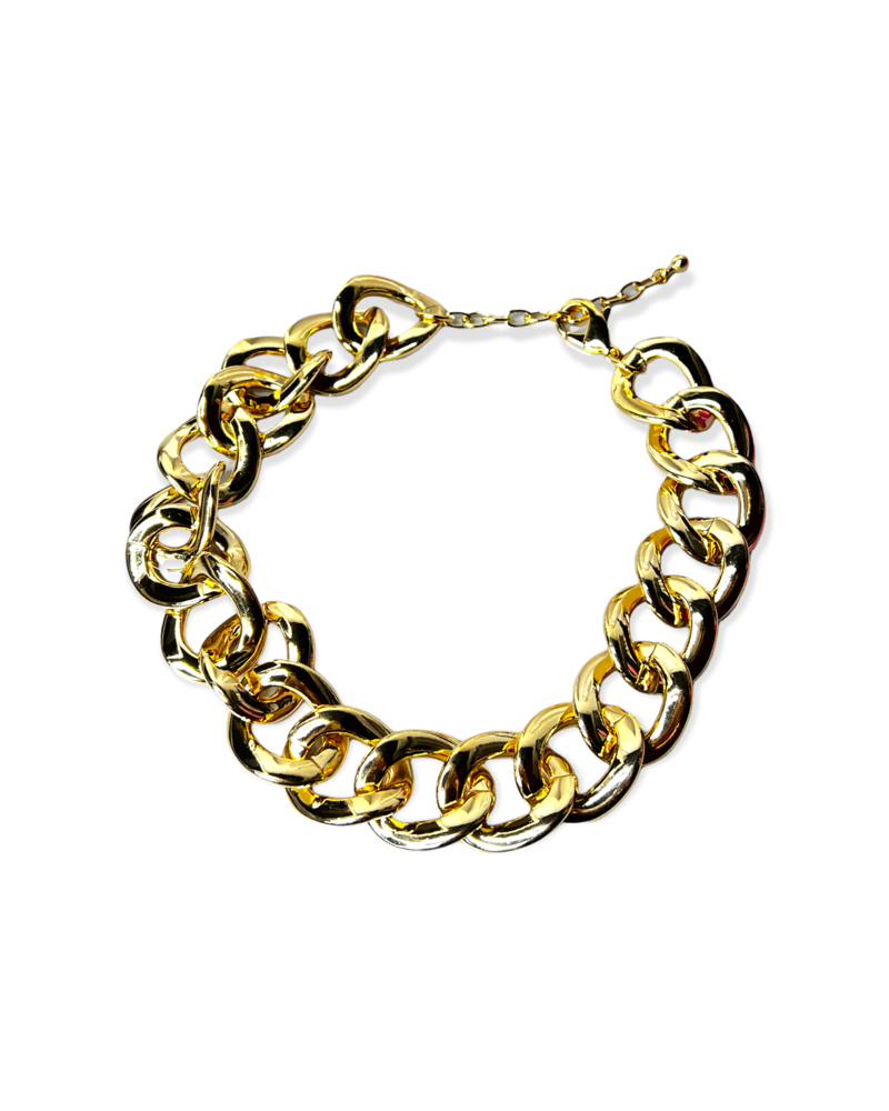 17804 big necklace Gold