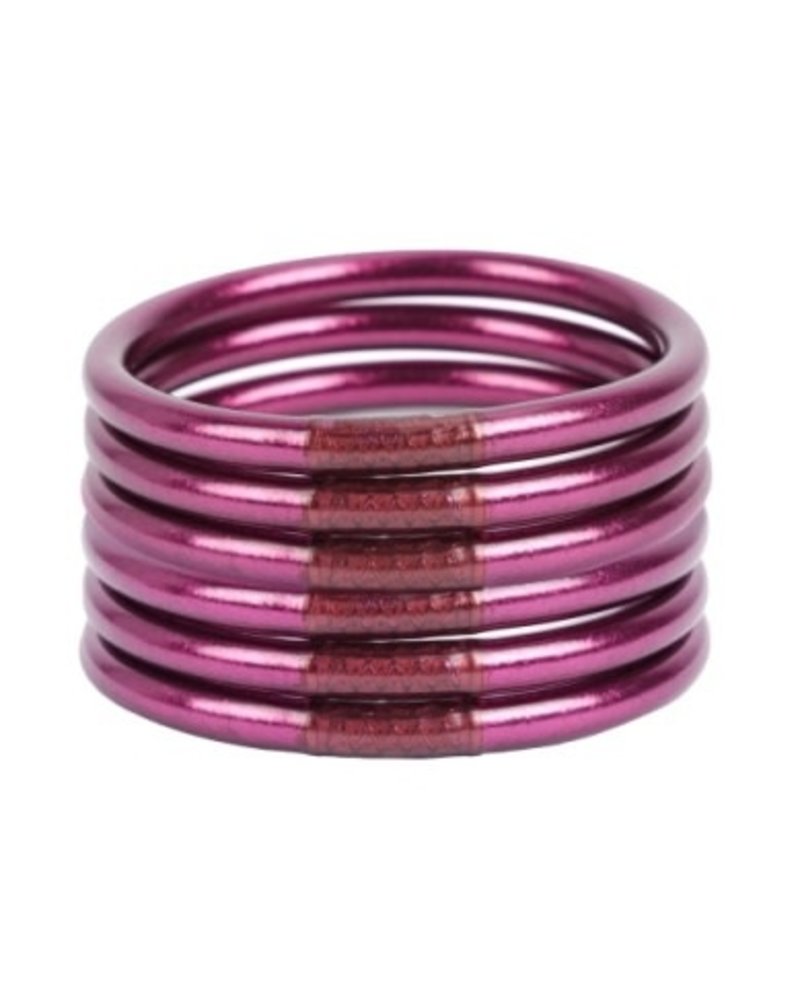 AMETHYST ALL WEATHER BANGLES SET OF 6
