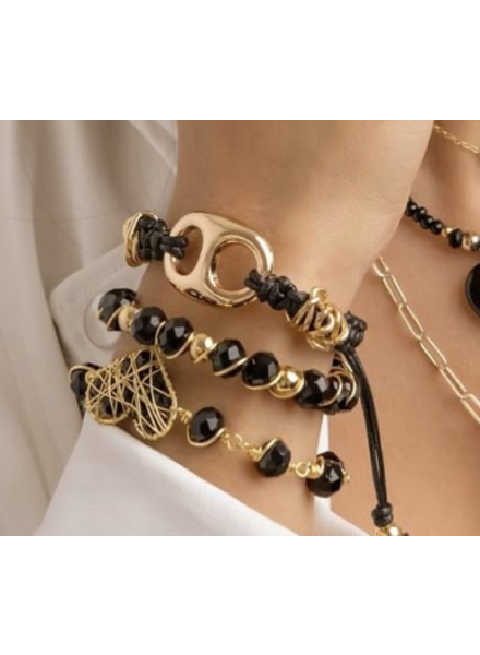 Set 3 pulseras Gucci y Solida