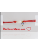 Pulsera Roja ojo o corazón