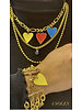 4 soles heart necklace or bracelet