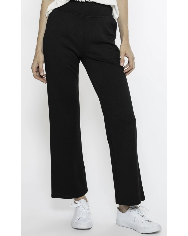Waist Band Stretched Fitted Pant Black