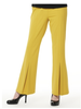High Waisted Straight Front-Slit Columnist Pants
