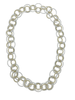 L7E - Silver/Bronze Long Multi Loop Necklace