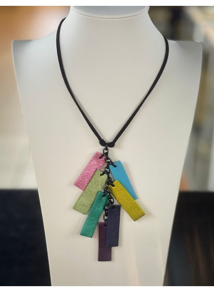 Colorful Leather Necklace