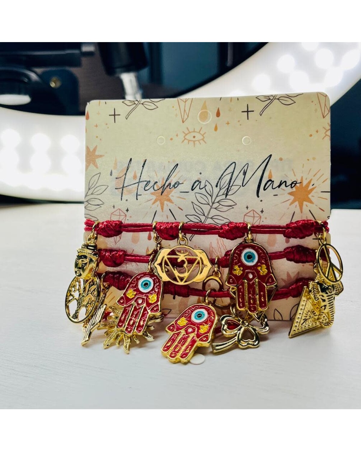 Knot Bracelets with Hamsa Hands