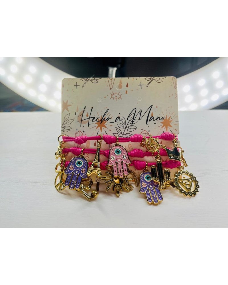 Knot Bracelets with Hamsa Hands