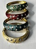 Enamel crystal bangles