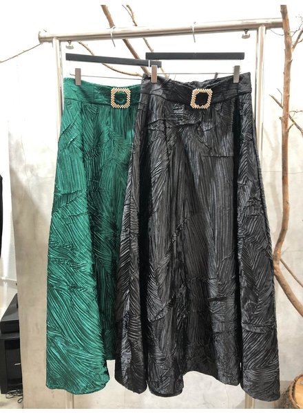 Rhinestone Buckle Skirt