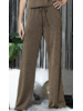 Metallic knit Wide Pants with Pockets
