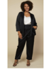 Satin Tailored Blazer & Pant black