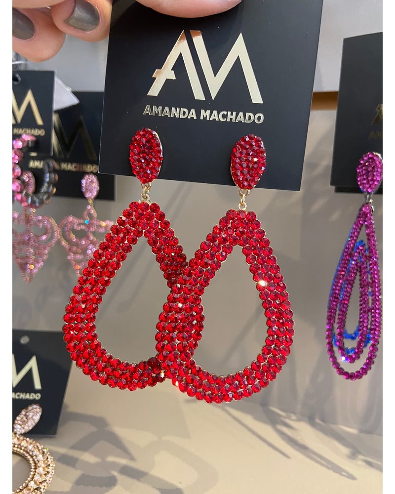 Amanda Machado Red Earring