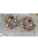 Crystals Flower earrings Amanda machado