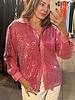Sequin long sleeves shirts