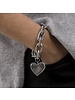 AL00162 / Chain Bracelet Heart Charm