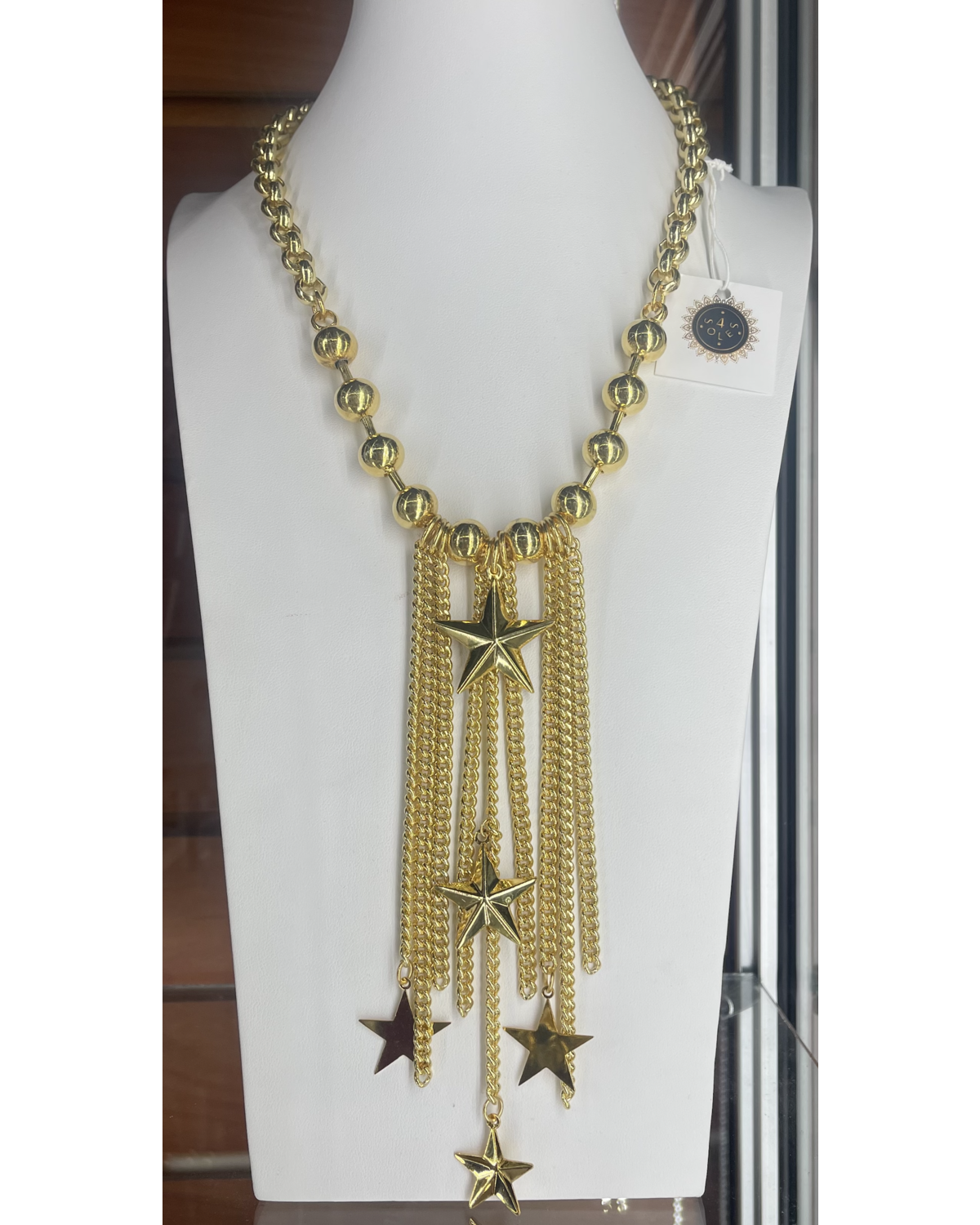 Chandelier Stars 4 Soles Necklace 12m