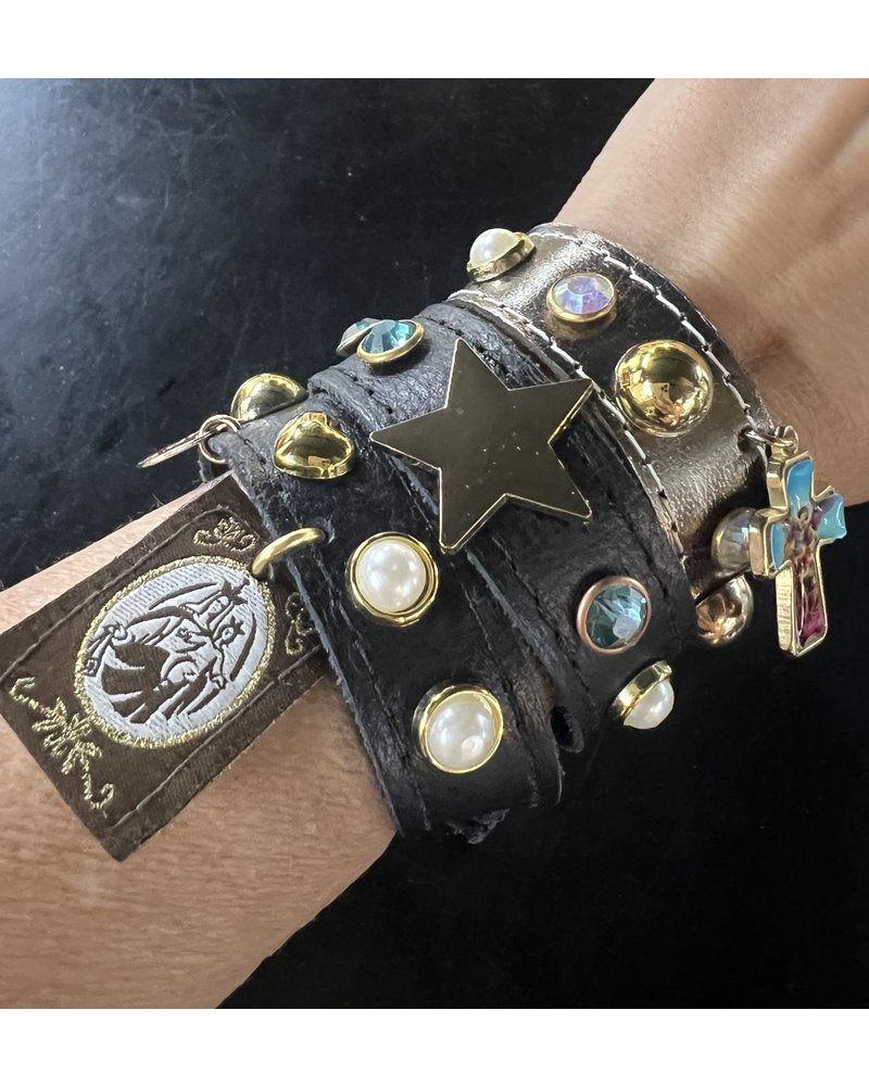 Leather bracelet  virgin