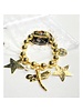 2 star and dragonfly. 10m ball bracelet