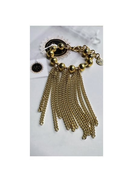 12m ball bracelet 3” fringe