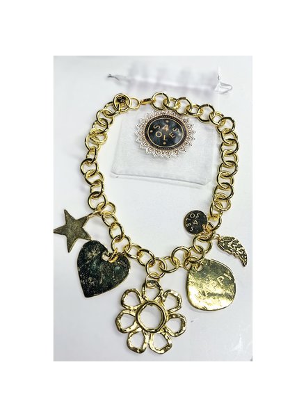 5 big charms necklace