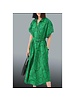 Green maxi cotton dress