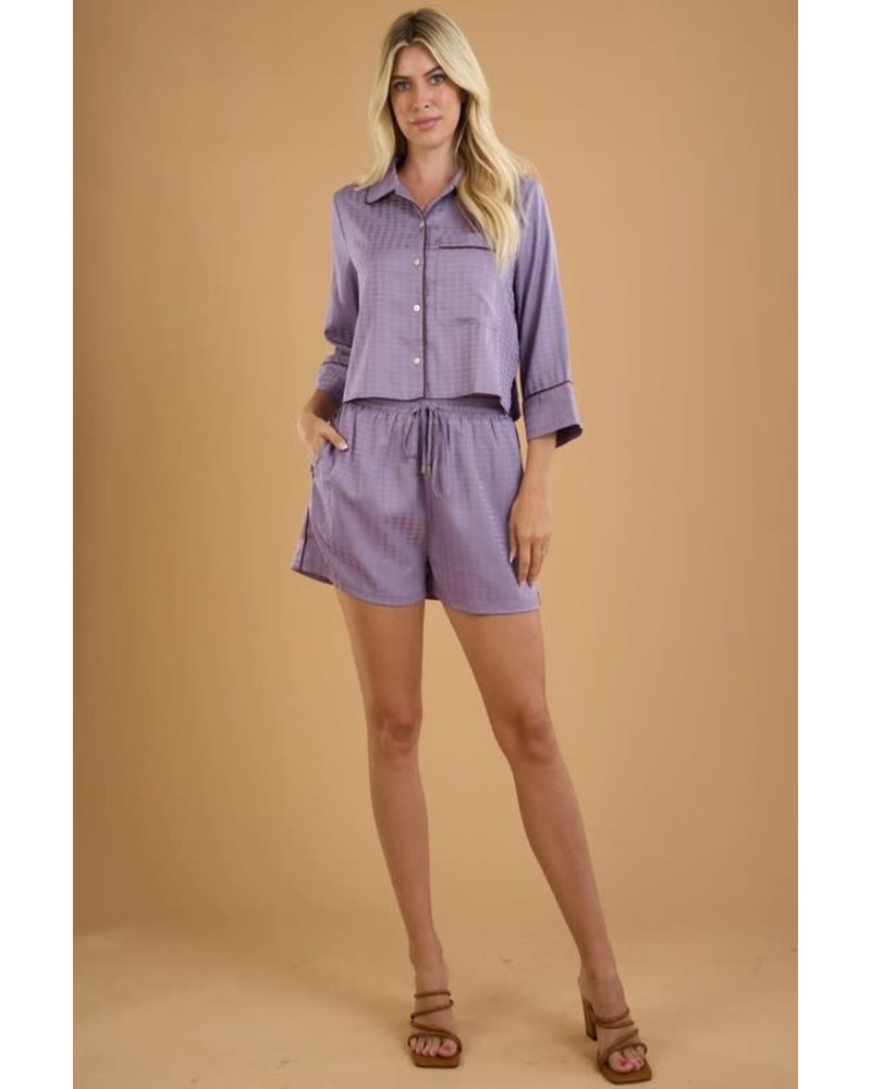 Lavender Pajama Style Set