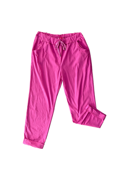 One Size Plus Solid Color Jogger