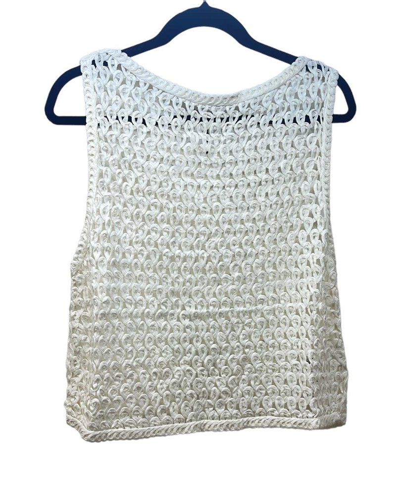 White Crochet Top