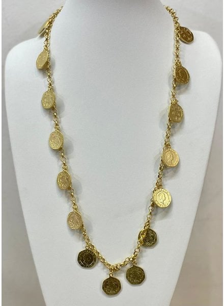 MULTI COINS GOLD NECKLACE